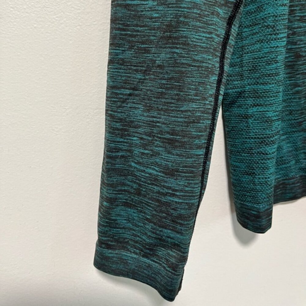 Lululemon Men’s Long Sleeve Running Shirt - Green Space Dye - Pit to Pit 19” - Picture 7 of 10